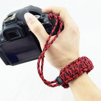 สายคล้องกล้องดิจิตอล Anti-Lost กล้องสายรัดข้อมือ Hand Grip Paracord สายรัดข้อมือถักสำหรับ Nikon Canon Pentax PanasonicDSLR