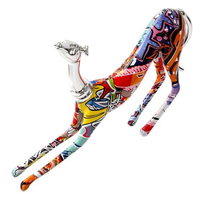 Color Animal Dog Doberman European and American Creative Ornaments Modern Home Office Decorations Resin Ornaments