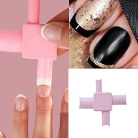 (Stream woman) DIY French Manicure Art Edge Applicator เครื่องตัดเล็บ Trimmer Guide Nail Tip Dip Professional Manicure Art เครื่องมืออุปกรณ์เสริม