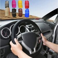 Car Auto Silicone Steering Wheel Glove Cover Soft Multi Color Universal Skin Soft Silicon Steering Wheel Purple Case