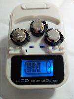 คุณภาพสูง!!! ใหม่1 Charger LED + 3ชิ้นแบตเตอรี่เซลล์เหรียญแบบชาร์จ LR44 ZM40H ได้