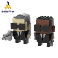 BuildMoc Compatible with Lego Building Blocks MOC-49034 Man in Black Small Particle Building Block Figures