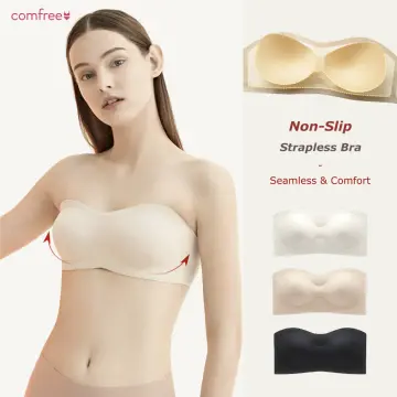 BINNYS Women's Strapless Bra Underwear Sexy Female Silicone Non