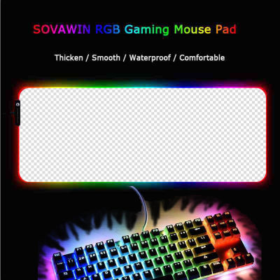 DIY Custom RGB Mouse Pad Computer Mausepad Xxl Backlight Pad Genshin Impact Gaming Accessories Gamer LED Carpet Gaming Mouse Mat