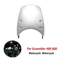 กระจกรถจักรยานยนต์สำหรับ DUCATI Scrambler 400 800 2015-2021 2017กระจกบังลม2018ที่เบนทางลมป้องกันหน้าจอบินพร้อมที่วาง