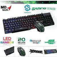 เม้าส์+คีบอร์ด MDtech Mouse+Keyboard LCD 7Color Port USB​  K3+M30 Interface :USB Keys Windows Layout :104 Key Cable Length :1.45M Support :Windows XP,Vista,7,8 ,10 Resolution (Mouse)