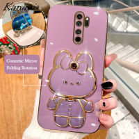 Kanavi เคสโทรศัพท์แฟชั่นสำหรับ Xiaomi Redmi Note 8 Note 8 Pro Note 9S Note 9 Pro Note 9 Pro Note 9 Pro Max เคสโทรศัพท์ตัวยึดกระจกแต่งหน้ากระต่ายชุบโลหะด้วยไฟฟ้าทำจากซิลิโคนเคสนิ่มเคลือบอิเล็คโทรเพลทหรูหรา