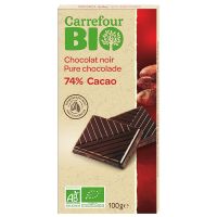 Carrefour Bio คาร์ฟูร์ ช็อกโกแลต 74% คาคาว 100 กรัม