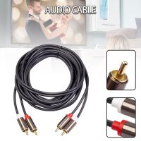 Cálido 1PC RCA Cable 2RCA To 2RCA Male To Male Audio Cable Gold-Plated 2M For Home Theater