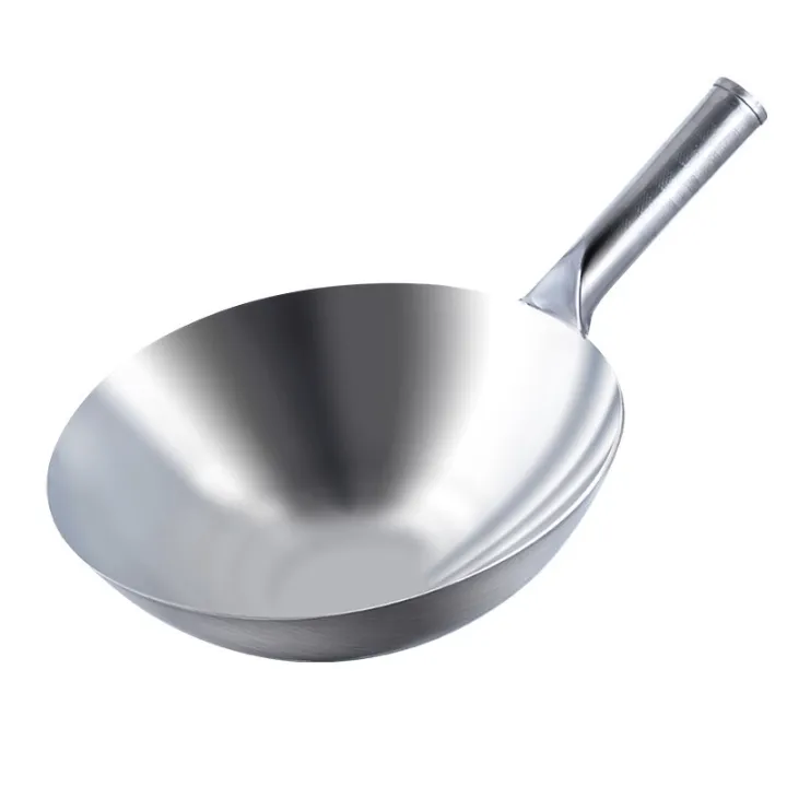 Malaysia Original Stock Single Handle Stainless Steel Wok/Kuali Tangkai
