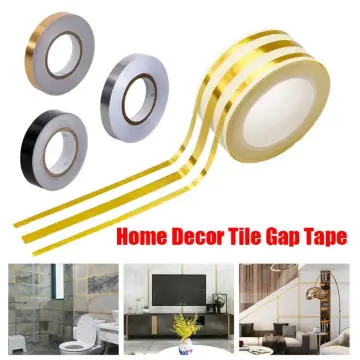 Gold/Silver Foil Self Adhesive Tile Stickers Decoration Tape Wall - China  Mildewproof Gap Tape, Wall Tape