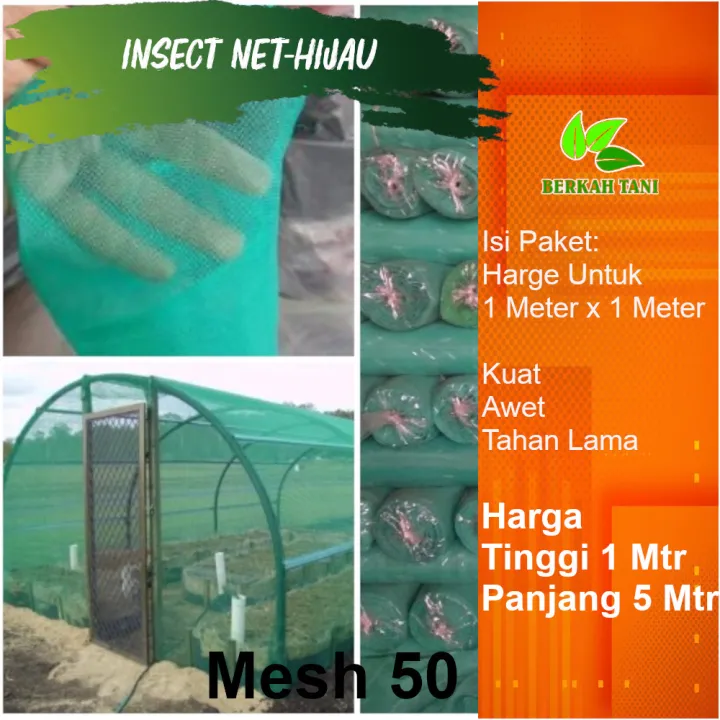 5 Meter Insect Net Insek Net Jaring Serangga GreenHouse Hijau Lazada