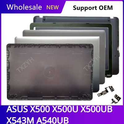 New Original For ASUS X500 X500U X500UB X543M A540UB Laptop LCD back cover Front Bezel Hinges Palmrest Bottom Case ABCD Shell