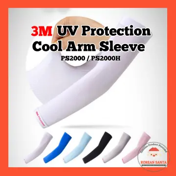 LET SLIM UV PROTECTION AQUA-X COOL ICE SKIN + UV-CUT WRISTLET ARM SLEEVES  BLACK