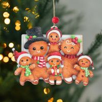 Christmas Gingerbread Man Wooden Pendant Merry Christmas Decoration For Home 2023 Navidad Noel Xmas Tree Ornament Decor New Year Christmas Ornaments