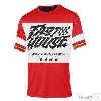 【hot】✷❐  NEW FASTHOUSE Short Sleeves Clothing  Breathable Racing Road Locomotive Shirt Cycling Jersey Men