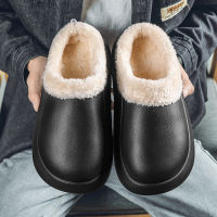 2021 Mens Home Plush Slippers Comfort Soft Warm Slippers Women Thick Bottom Shoes High-quality Indoor Non-slip Couples Footwear