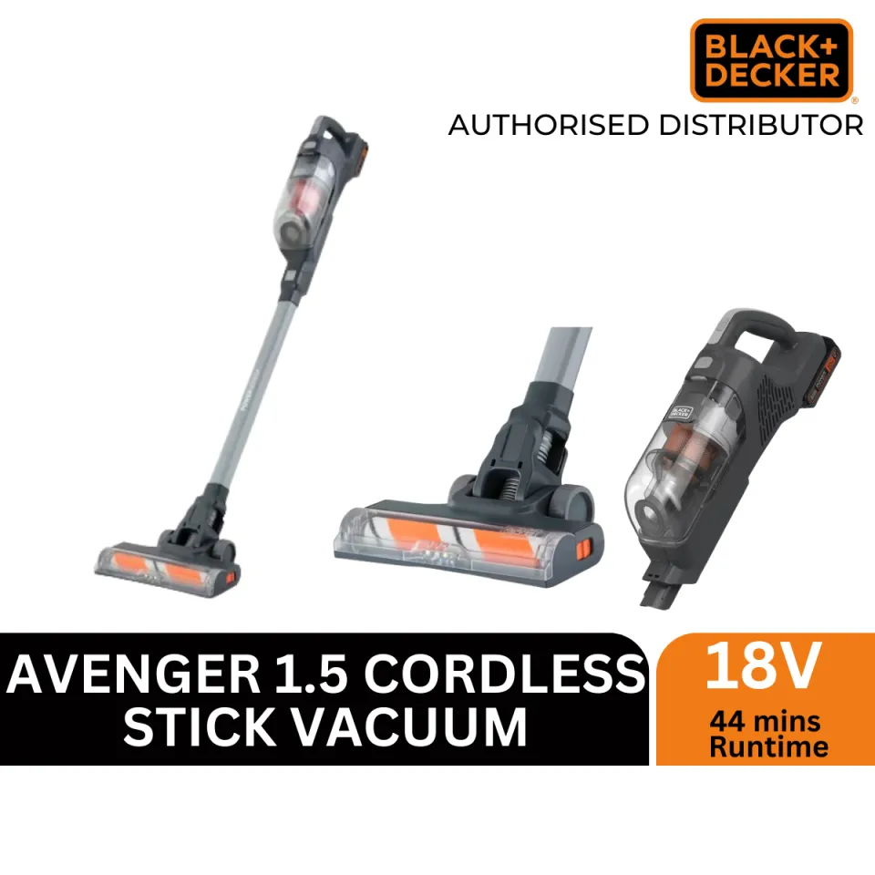 Black and Decker Avenger 1.5 Cordless Stick Vacuum 18V Removable