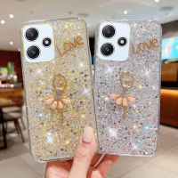 KOSLAM 3D การ์ตูนหมีสุดสร้างสรรค์เคสโทรศัพท์ประกายแวววาวสำหรับ Redmi 12 4G 5G 12C 10C โน๊ต12 4G 5G 12 Pro 5G 12 Pro 5G 12 Pro + 5G Note 11 4G 11S 11เคสทีพียูนิ่มดีไซน์ใหม่ Pro 4G 5G มีในสต็อก