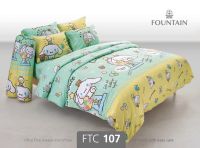 FOUNTAIN ชุดผ้าปู / นวม FTC 107 ชินาม่อลโร cinnamoroll Bed Setผ้าปู ผ้านวม 3.5 5 6 ฟุต wonderful bedding bed ชุดผ้าปู FTC107 ชุดที่นอน ชุดเครื่องนอน ชุดผ้านวม FTC 107 ครบ