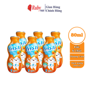 Lốc 6 chai sữa chua uống Fristi hương cam 80ml