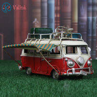 LIValink โลหะรถรุ่น Vintage RV Camper Van ของเล่นจำลอง Limousine Beach Bus Home Decor สำหรับเดสก์ท็อป Shelf