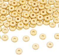 【CW】◕●✴  10-100Pcs Flat Round Loose Spacer Beads Necklace Earring Jewelry Making Supplies Wholesale