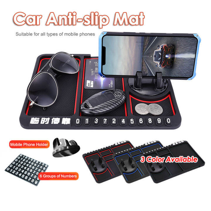 [Ready Stock] Silicone Car Phone Holder Dashboard Anti Slip Mat