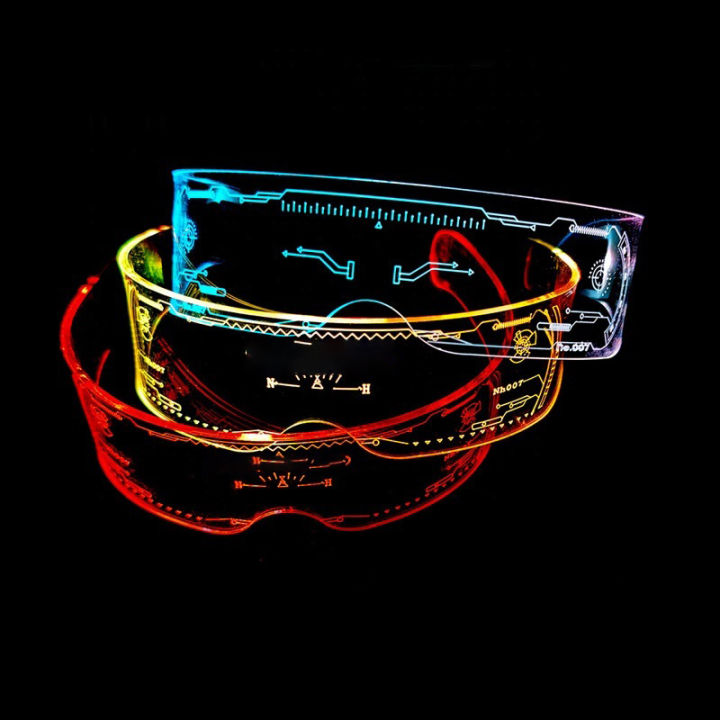th-led-luminous-tech-แว่นตาคริสต์มาสปาร์ตี้บาร์เต้นรำแว่นตาอะคริลิคส่องสว่าง