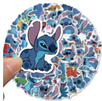 การ์ตูน สติช Stitch สติกเกอร์กันน้ำรูปแบบที่แตกต่างกัน, 50 ชิ้น