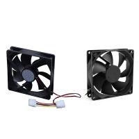 2Pcs Sleeve Bearing Cooling Fan for PC Case CPU Cooler - 120Mm x 25Mm DC 24V 4Pin &amp; 92Mm x 25Mm 24V 2Pin