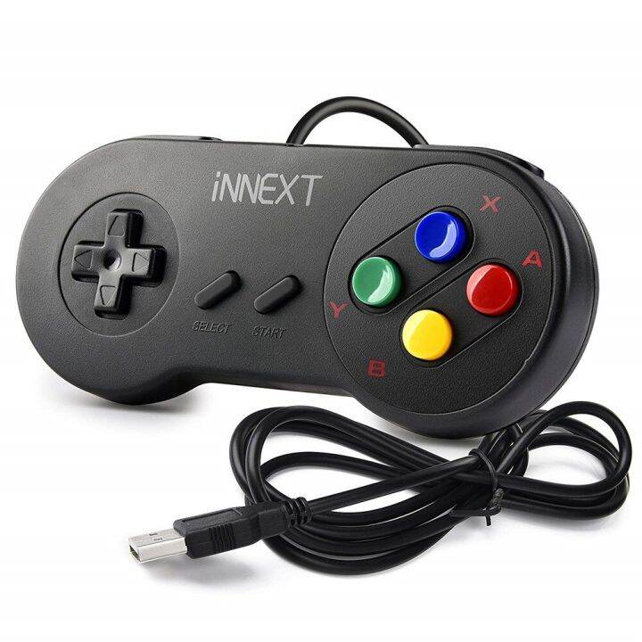 2ชิ้น-ล็อตเกมแพดตัวควบคุม-usb-จอยควบคุมเกมสุดๆ-snes-usb-จอยสติ๊กเกมโทรศัพท์และแท็บเล็ตเกมแพดคลาสสิกสำหรับพีซีเกม-mac