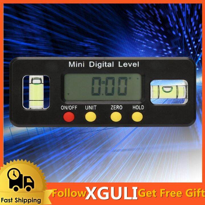 ready-stock-xguli360องศา-เครื่องวัดมุม-ดิจิตอลinclinometer-ระดับจิตวิญญาณเลเซอร์-ไม้โปรแทรกเตอร์มุมfinderวัดแนวนอนเอียง-ฐานแม่เหล็ก