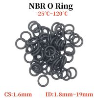 【hot】♀❖  50pcs O Gaskets 1.6mm ID 1.8mm 19mm NBR Automobile Nitrile Rubber Round Type Corrosion Resistant Washer