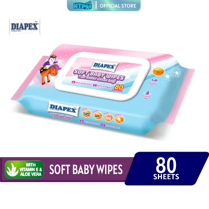 Diapex Soft Baby Wipes 80'sheets Lazada