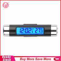 ปฏิทินนาฬิกาเทอร์โมมิเตอร์ยานยนต์แบ็คไลท์ดิจิตอล LCD ติดรถ