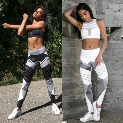 【VV】 Dry Sport Leggins Printed Pants Leggings Tights Trousers S-XL