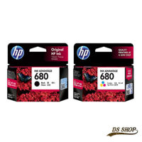 HP 680 Black + Color Original ตลับหมึกของแท้สีและดำ