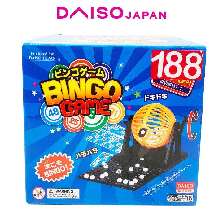 Daiso Mini Bingo Game with Rotary Cage Lazada PH