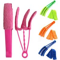 (Daily repurchase rag)   แปรงทำความสะอาดผ้าม่าน Air Conditioner Duster แปรงทำความสะอาดหน้าต่าง Washable Blind Blade Washing Cloth Kitchen Cleaning Tools