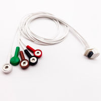 ใช้งานร่วมกับ Mortara H3 Holter Recorderemetry Leadwire 5 Lead Holter Ecg Cable