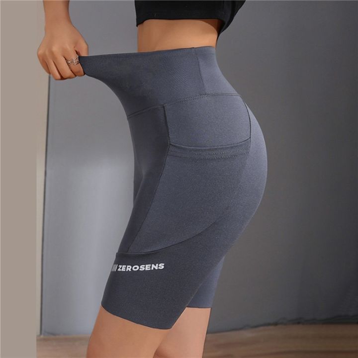 seamless-biker-shorts-women-fitness-casual-high-waist-fashion-summer-slim-knee-length-bottoms-black-cycling-shorts-streetwear