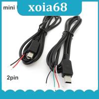 xoia68 Shop 2pin 4pin Mini USB Male Jack Power Cable 5Pin DIY Charging Data Transmission Connector Welding 1m Wire repair 2 4 Core charger