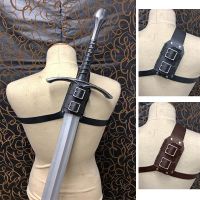 Medieval Shoulder Strap Sword Holder Sheath Scabbard For Adult Men Larp Knight Weapon Rapier Belt Holster Gear Cosplay Costume