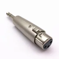 ;[-[; 2/4PCS 6.5 Metric Female XLR Adapter Plug Large Three Core Dual Channel 6.5 Metric Female XLR Adapter Plug