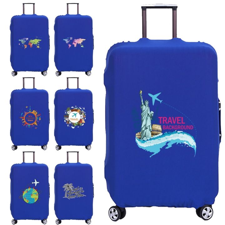 Custom Name Luggage Protective Cover for 18-28 Inch 26 Letter Thick Elastic  Suitcase Dust Cover Trolley Case Travel Accessories