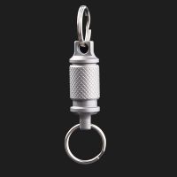Super Light TC4 Titanium Men Alloy Keychain High Quality Quick Release Mini CAR Key Chain Convenient Detachable Key Ring