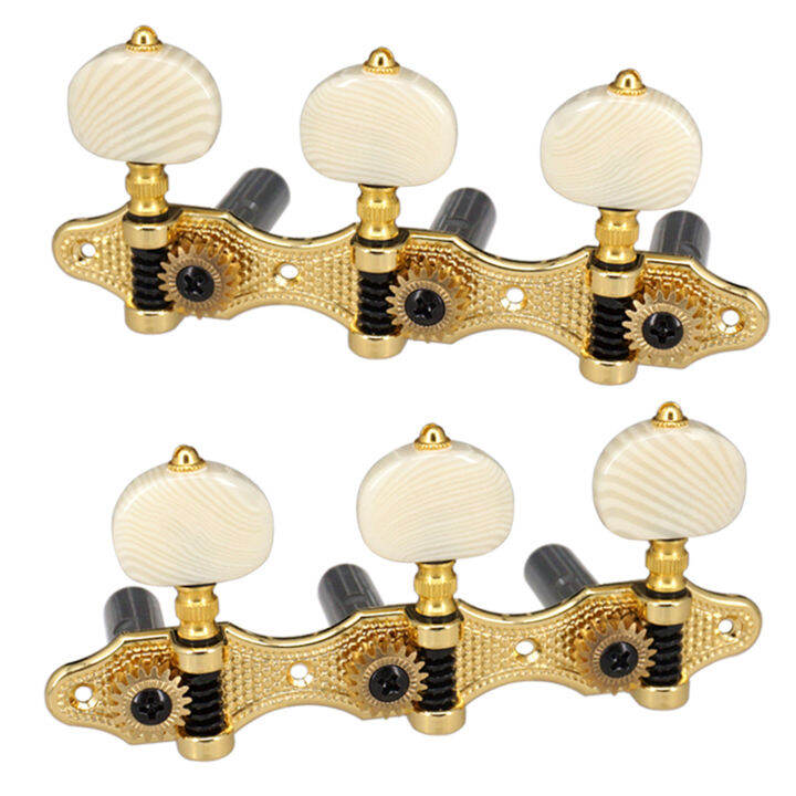 2 Planks Classical Guitar Tuning Peg Acoustic Guitar Tuners 118 Tuning Key 3 Left 3 Right