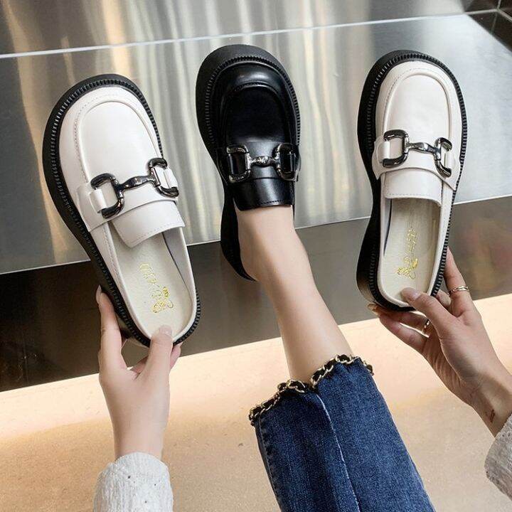 spring-summer-2022-new-chain-platform-baotou-drag-half-a-word-tora-outside-wear-cool-slippers-sponge-with-female-shoes