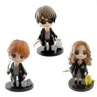 1 ชิ้นการ์ตูน Magic นักเรียน Harry Action Figures นกฮูก Gryffindor Hermione Ron PVC รุ่นคอลเลกชันของขวัญของเล่นเด็ก